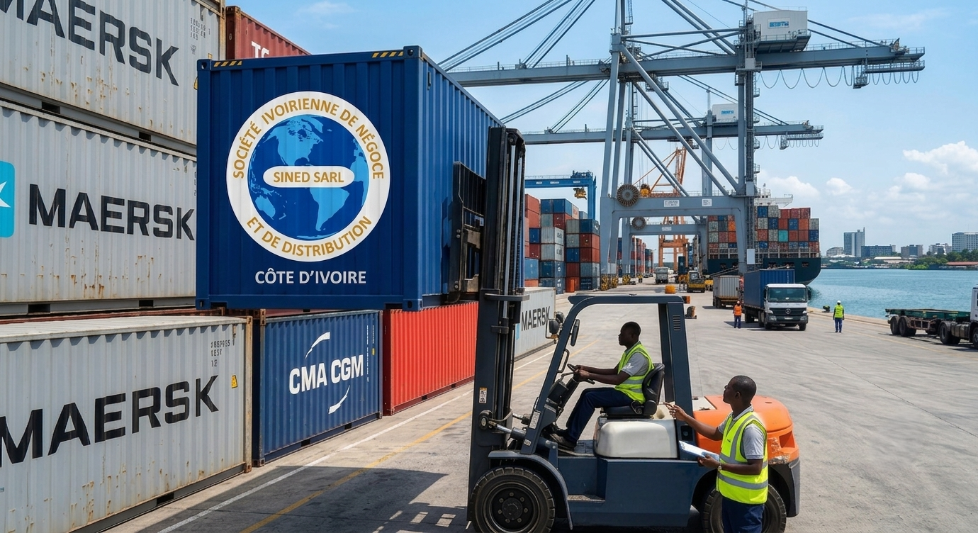 Infrastructures logistiques SINED au Port d'Abidjan
